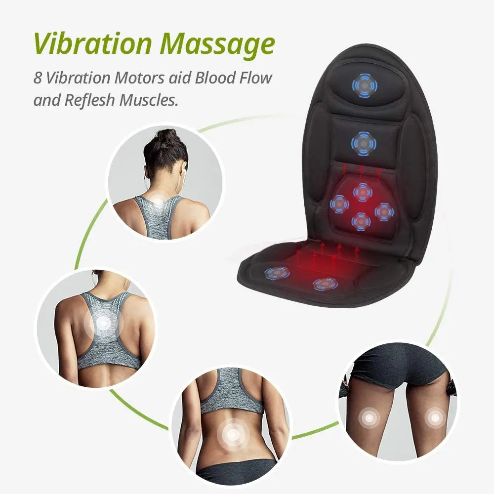 Chair Massage Cushion 8 Vibrating Nodes to Relieve Stress and Fatigue