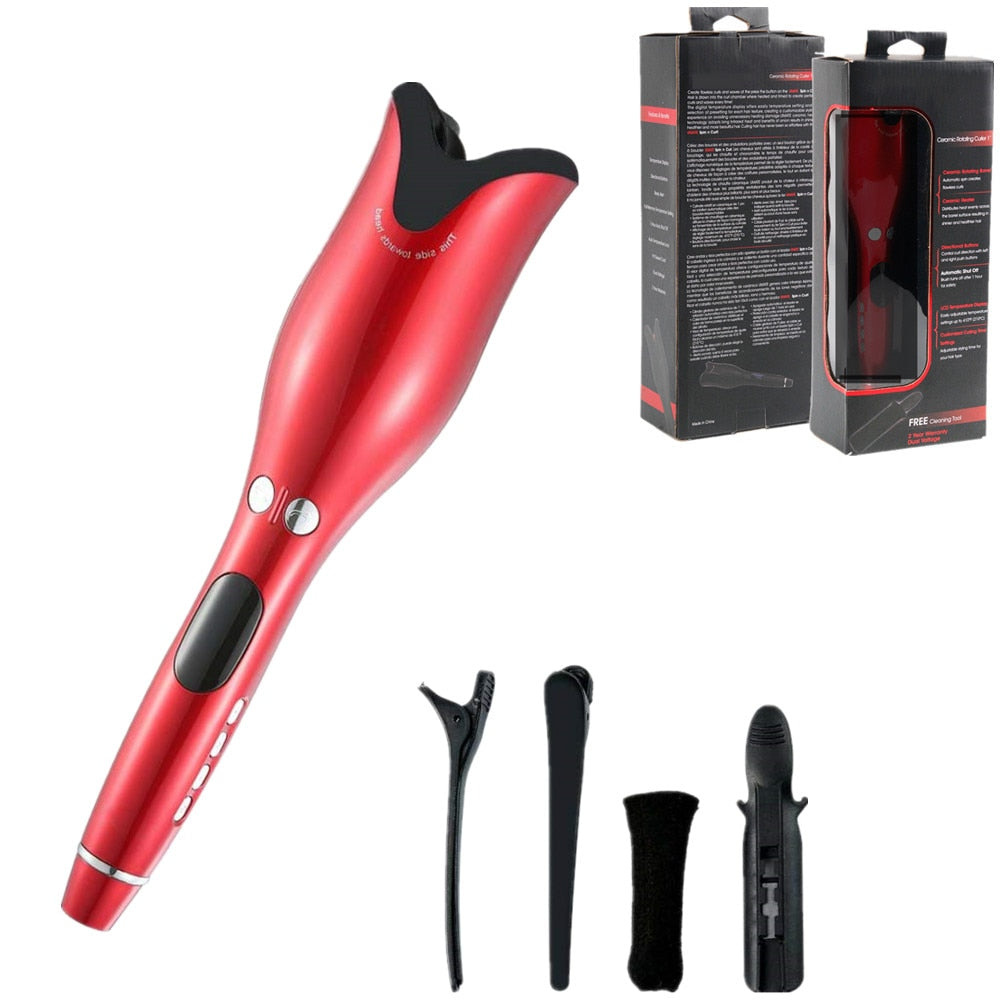 Automatic Rotating Ceramic Hair Curler