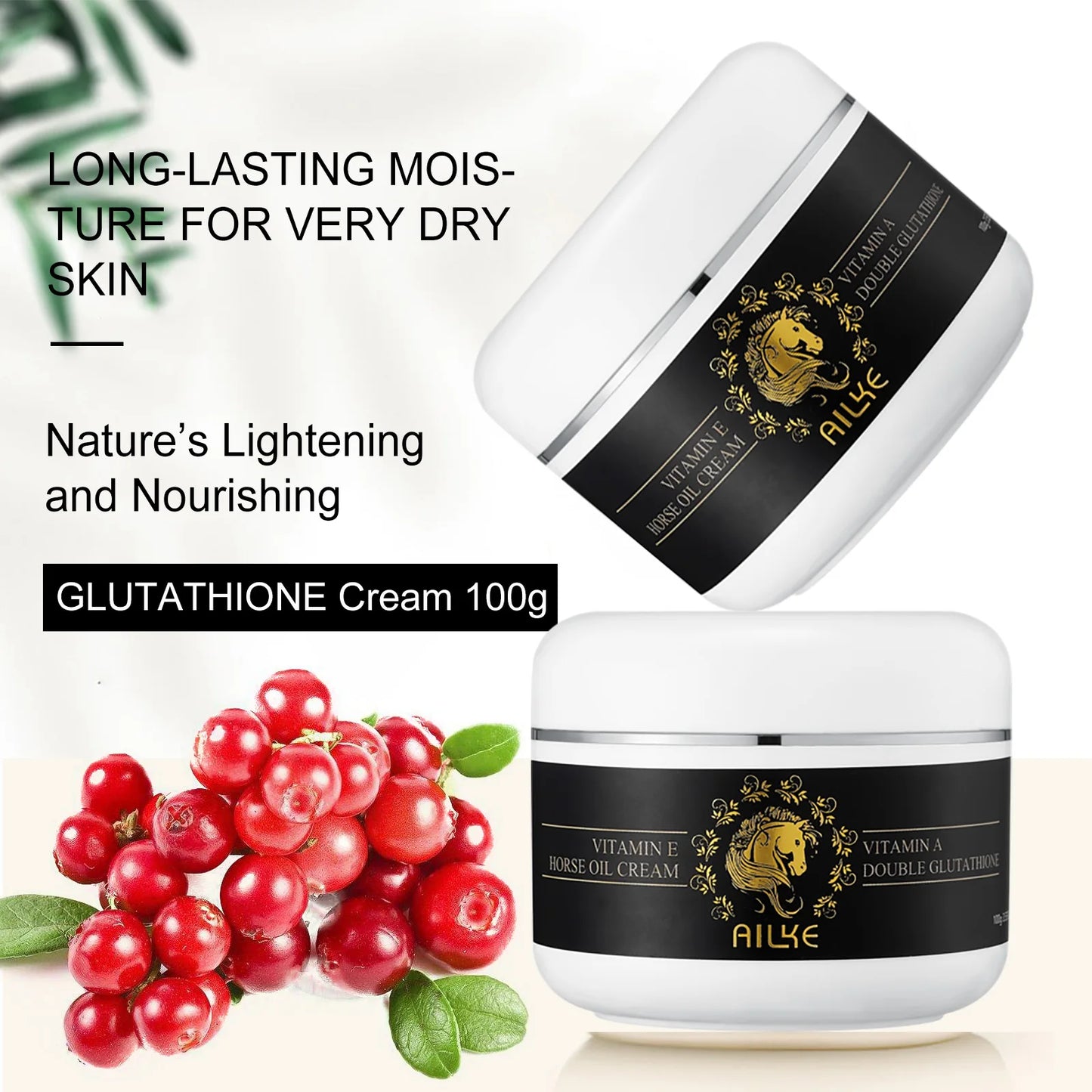 AILKE Radiant Skin Cream, 72 Hour Hydration, With Vitamin C, E,