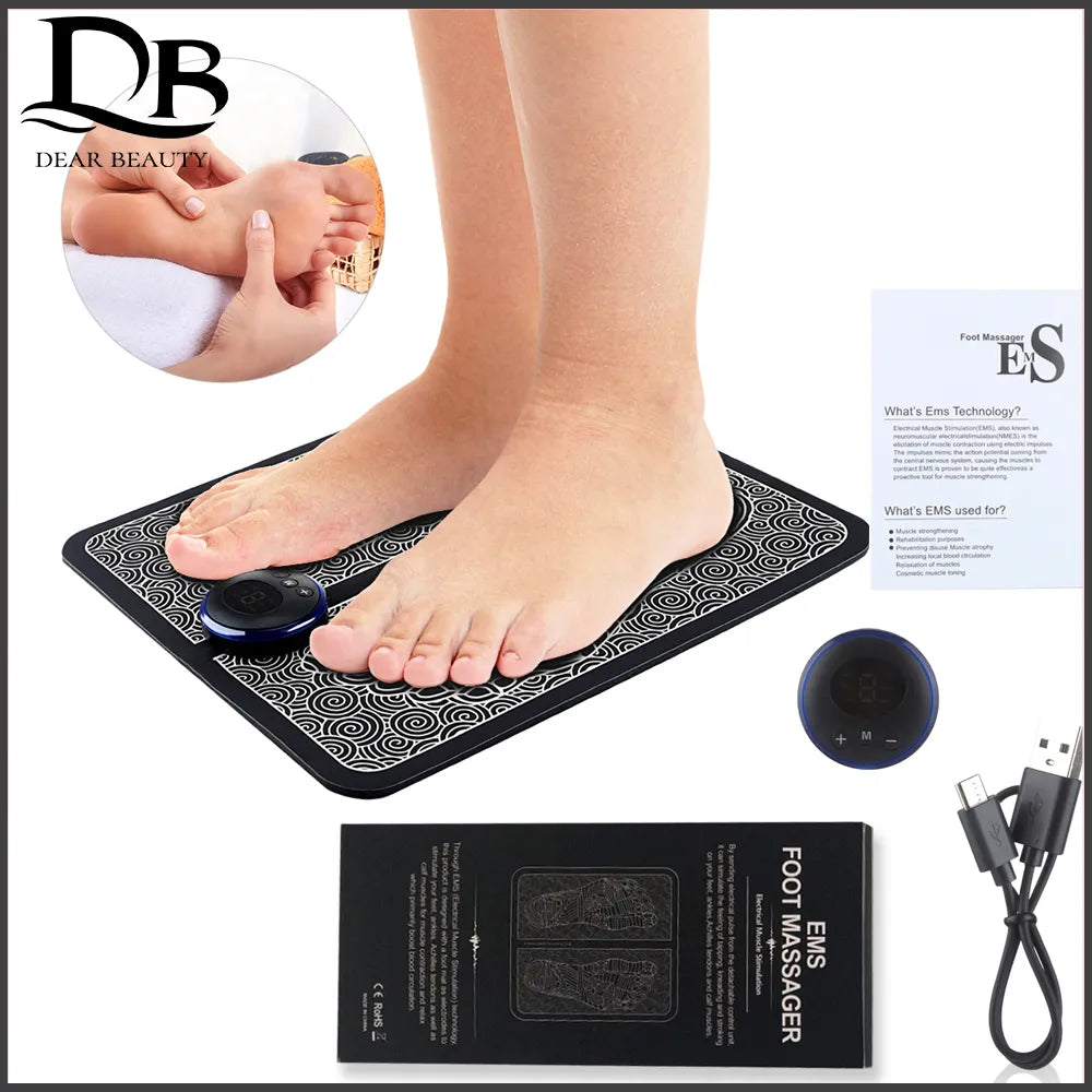 EMS Physiotherapy Foot Massager Promotes Blood Circulation