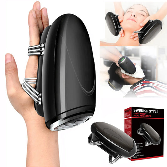 Cordless Handheld Electric Heat Massager With USB Charging