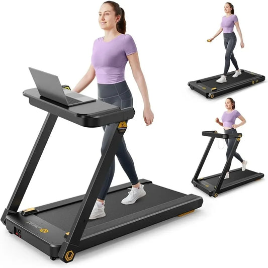 3 in 1 Foldable Treadmill with Removable Desk