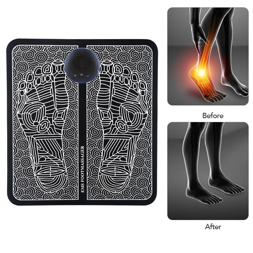 EMS Physiotherapy Foot Massager Promotes Blood Circulation