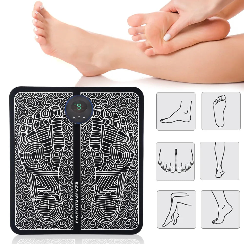 EMS Physiotherapy Foot Massager Promotes Blood Circulation