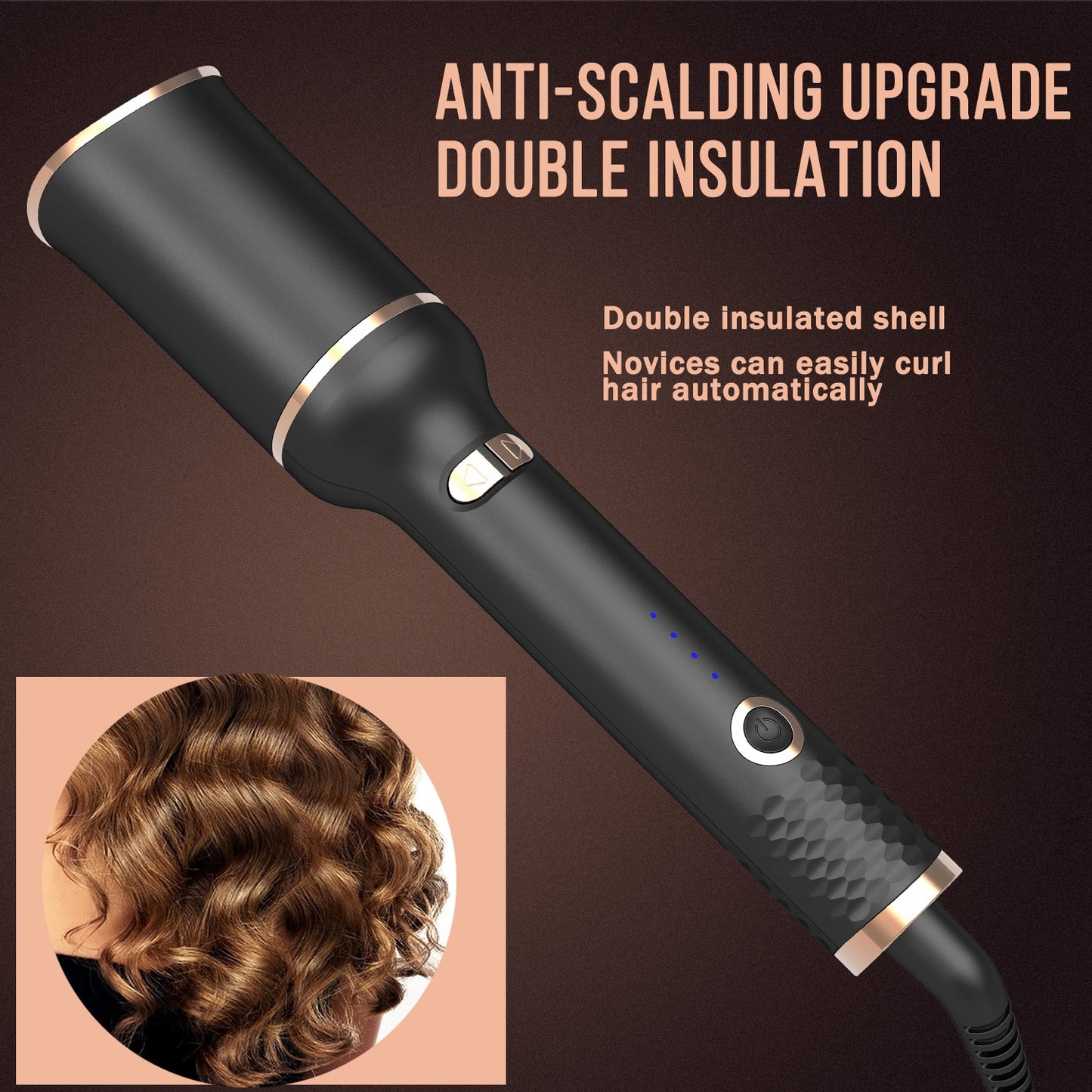 Automatic Rotating Ceramic Hair Curler