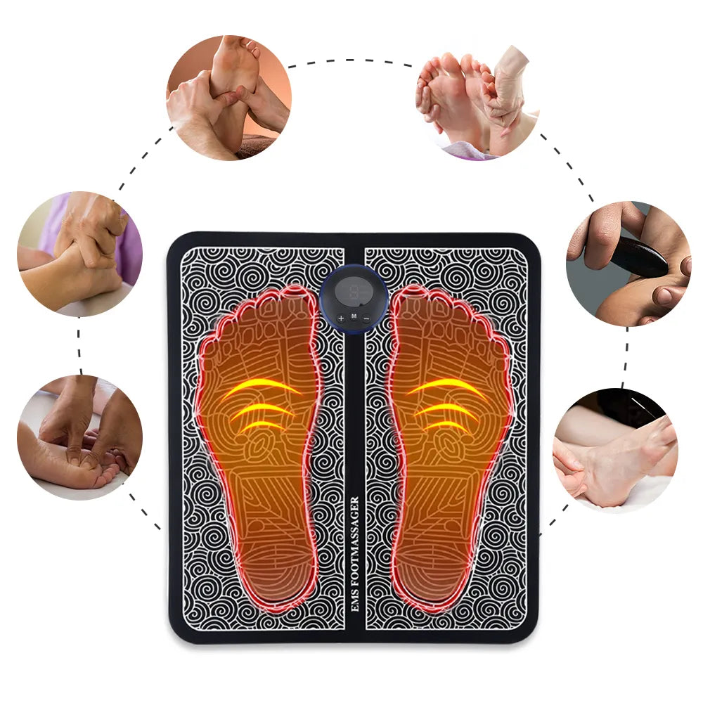 EMS Physiotherapy Foot Massager Promotes Blood Circulation