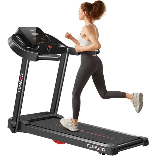 Home Folding Treadmill with Pulse Sensor, 2.5 HP Quiet Brushless, 7.5 MPH, 265 LBS Capacity