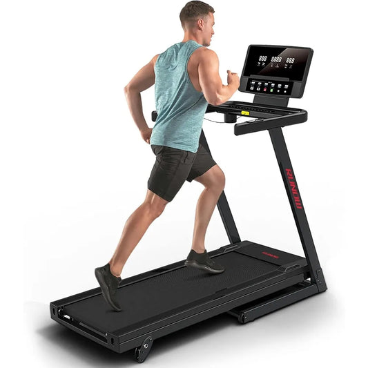 Foldable Treadmill Support Bluetooth Gym Equipment