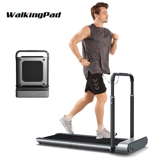 Electric Foldable Treadmill With Handrail for Home