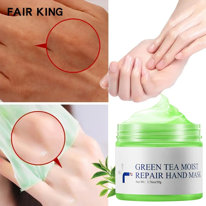 Green Tea Lock Water Repair Anti-Aging Hand Mask 50G