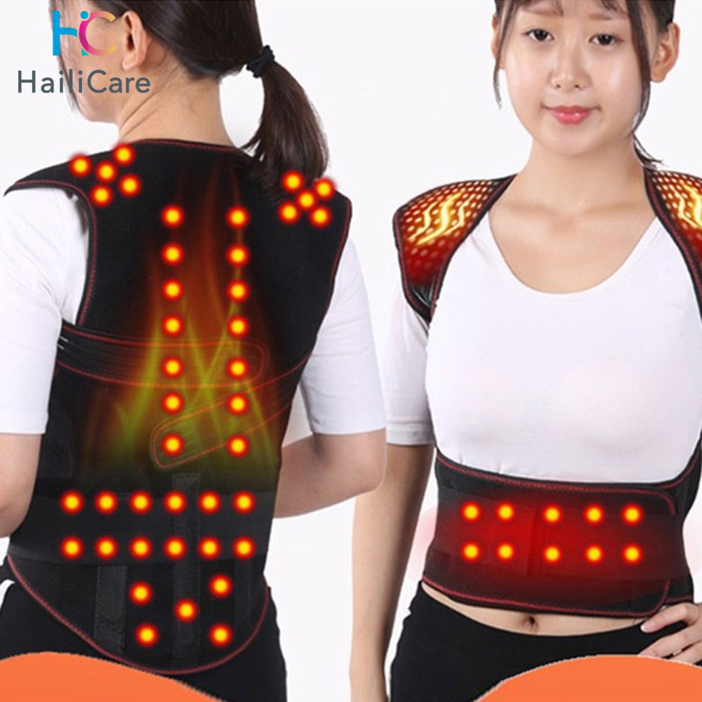 Magnetic Back Support Heating Belt Therapy