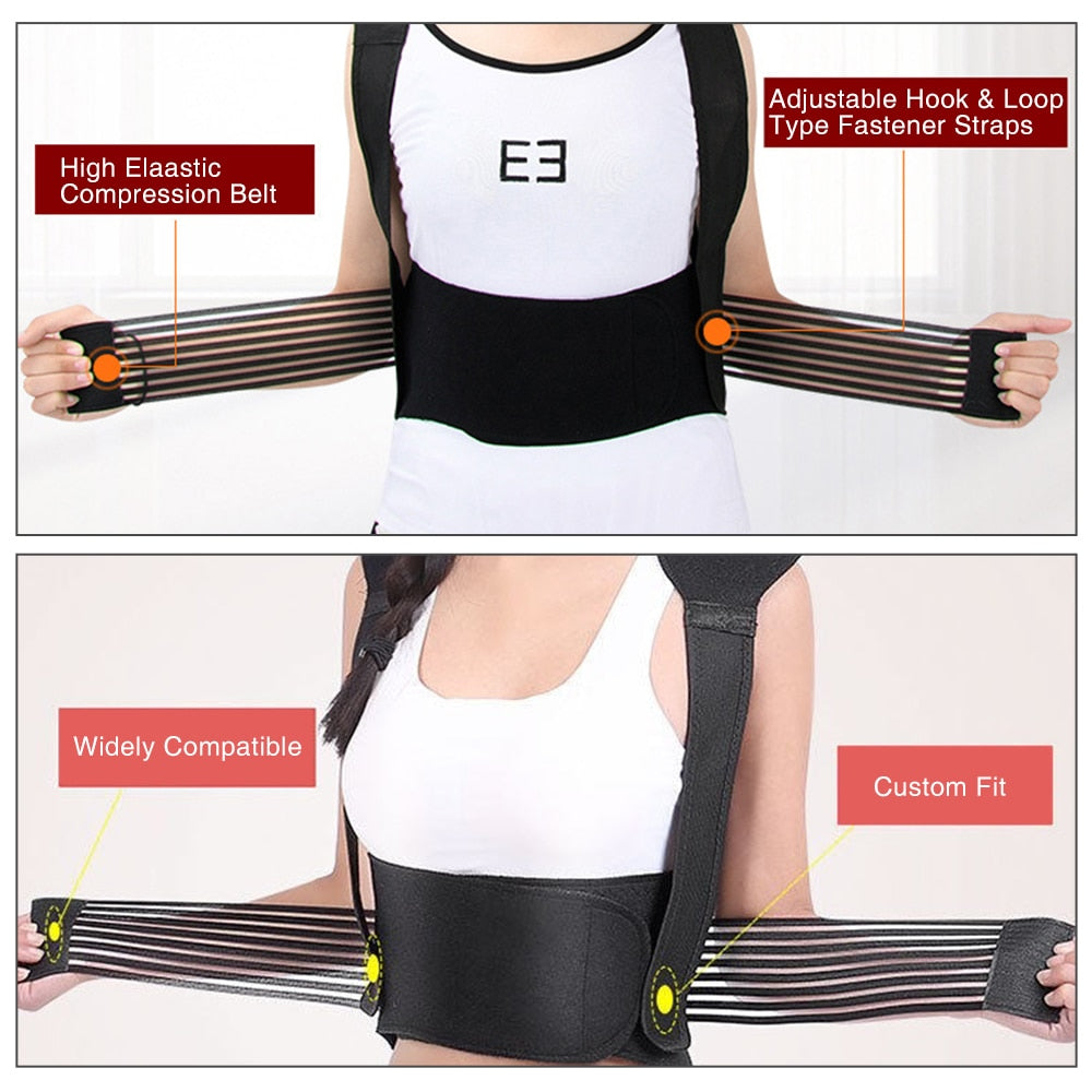 Magnetic Back Support Heating Belt Therapy