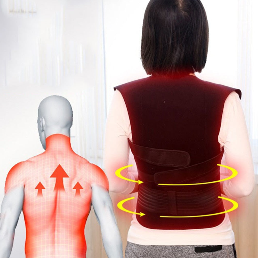 Magnetic Back Support Heating Belt Therapy