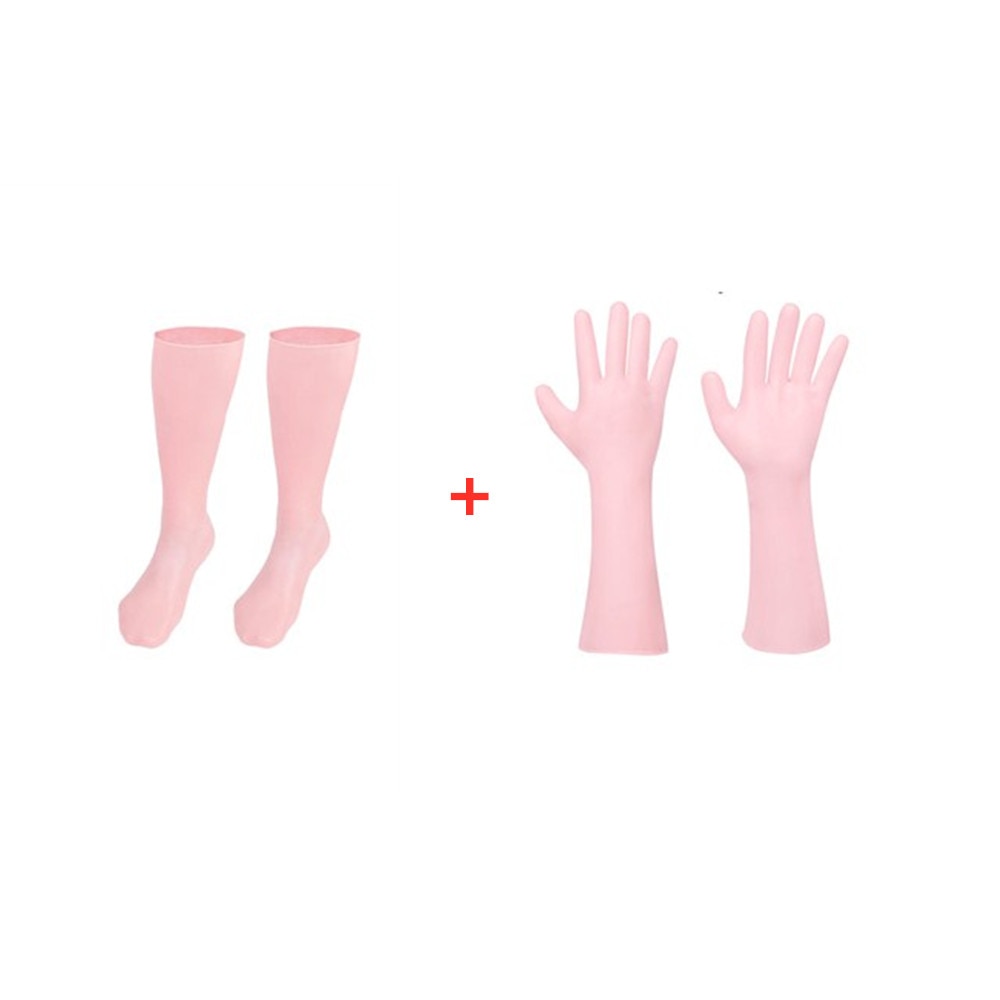 Long Moisturizing Care Gloves Silicone Gel Socks