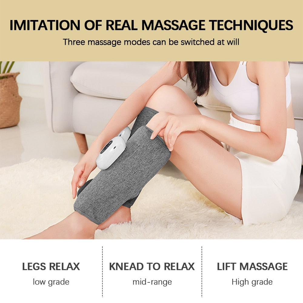 Pair Wireless Leg Massager With Smart Air Compression