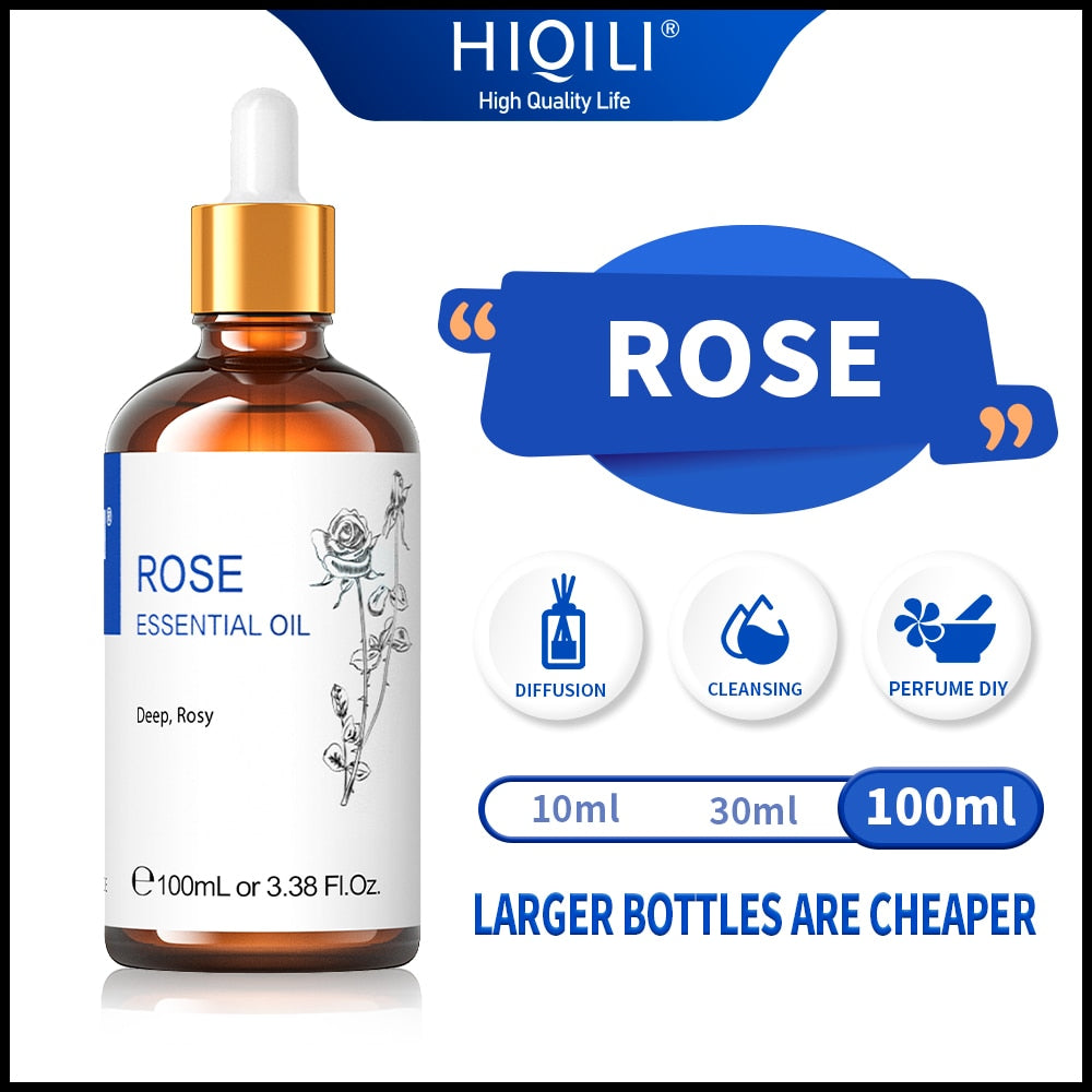 HIQILI 100ML Essential Oils,100% Pure Nature for Aromatherapy