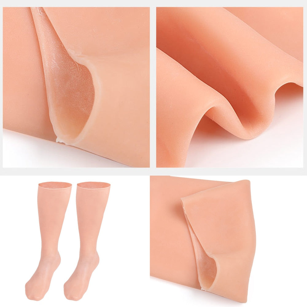 Long Moisturizing Care Gloves Silicone Gel Socks