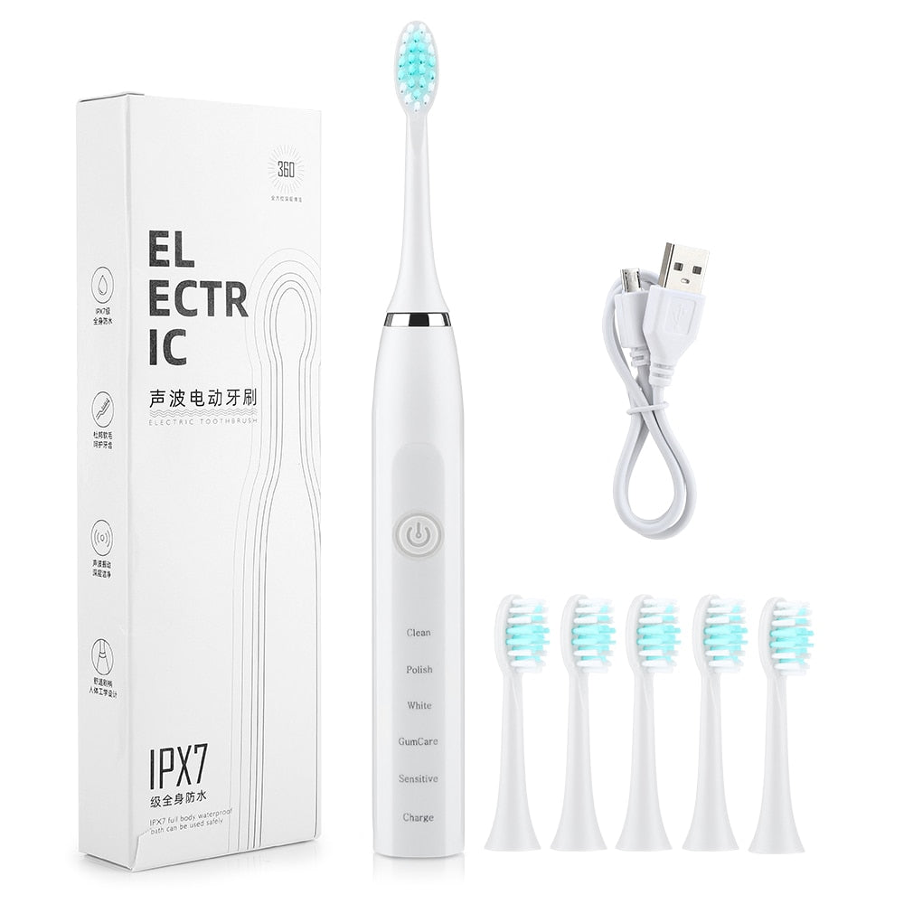 Ultrasonic USB Rechargeable Electric Toothbrush