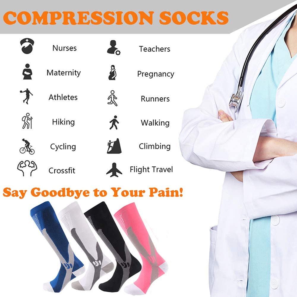 Brothock 3 Pairs Compression Socks for Women