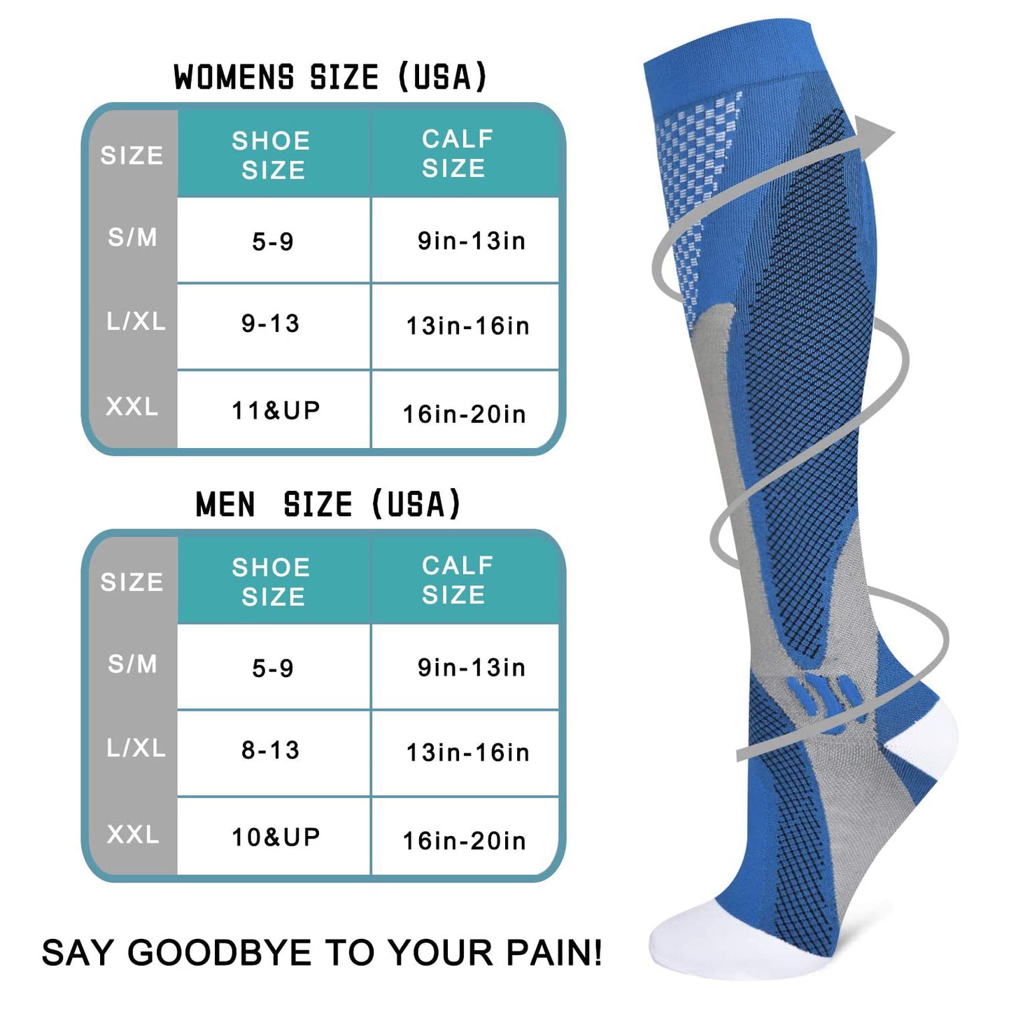 Brothock 3 Pairs Compression Socks for Women