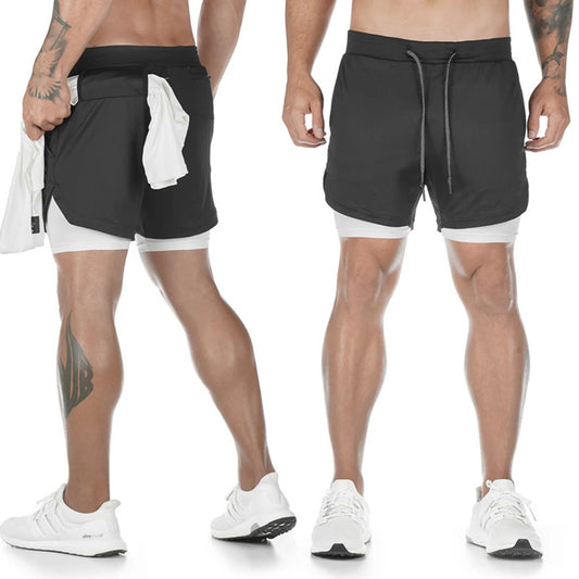 Men's 2 In 1 Beach Sport Shorts