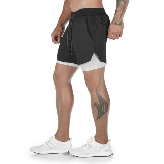 Men's 2 In 1 Beach Sport Shorts