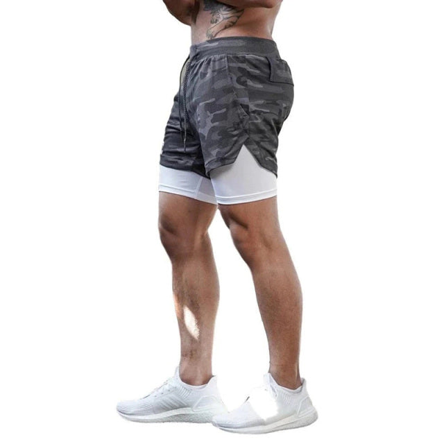 Men's 2 In 1 Beach Sport Shorts